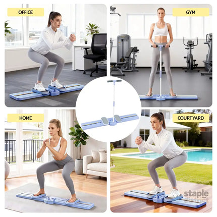 Everfit Thigh Hip Exerciser Home Ski Leg Trainer Machine Fitness Cardio Foldable - Sports & Fitness > Exercise Gym &