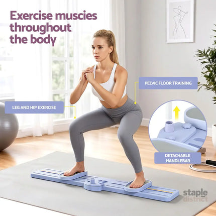 Everfit Thigh Hip Exerciser Home Ski Leg Trainer Machine Fitness Cardio Foldable - Sports & Fitness > Exercise Gym &