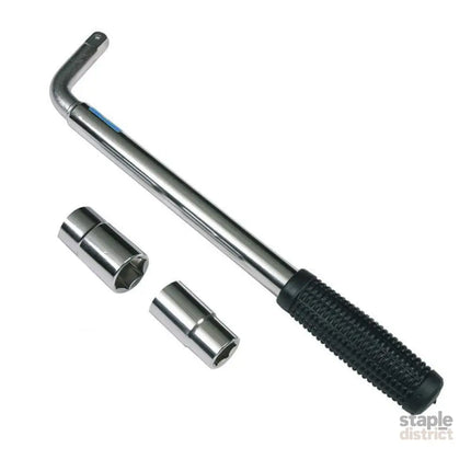 Extendable Car Wheel Brace Heavy Duty Nut Lug Wrench Sockets 17/19mm & 21/23mm - Auto Accessories > Auto Accessories