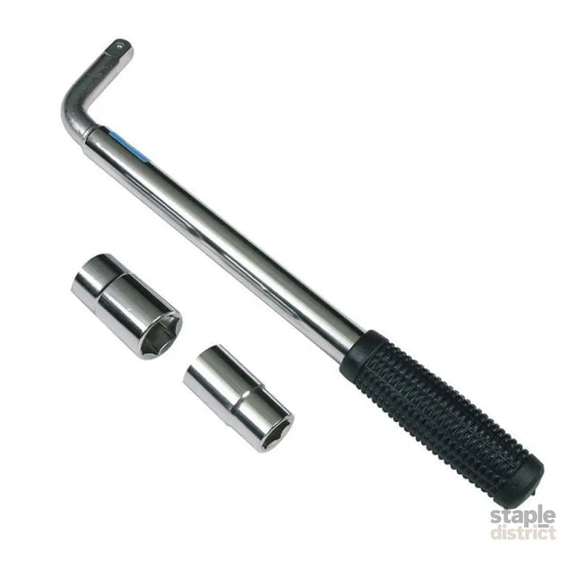 Extendable Car Wheel Brace Heavy Duty Nut Lug Wrench Sockets 17/19mm & 21/23mm - Auto Accessories > Auto Accessories