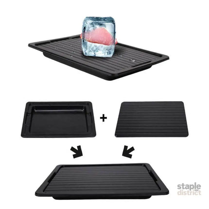Fast Defrosting Meat Tray FDA Approved Large Miracle Aluminium Thawing Plate - Appliances > Kitchen Appliances > Kettles