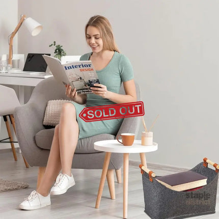 Felt Firewood Storage Basket Tote Bag Large Felt Basket for Firewood Wood Holder - Baby & Kids > Kid’s Furniture > Toy