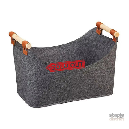 Felt Firewood Storage Basket Tote Bag Large Felt Basket for Firewood Wood Holder - Baby & Kids > Kid’s Furniture > Toy