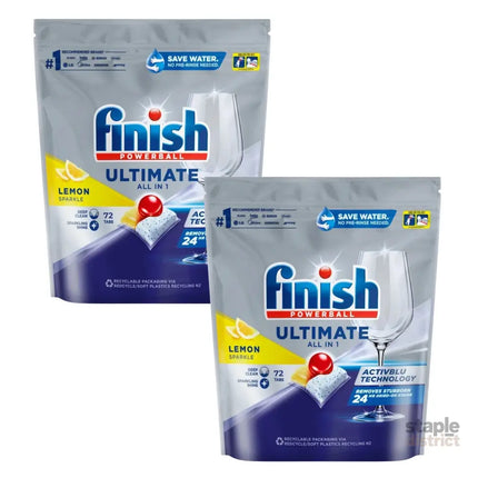 Finish Ultimate All in 1 x 144 Lemon Sparkle Dishwashing Tablets-2050056849826385920