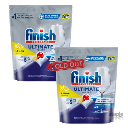 Finish Ultimate All in 1 x 144 Lemon Sparkle Dishwashing Tablets-2050056849826385920