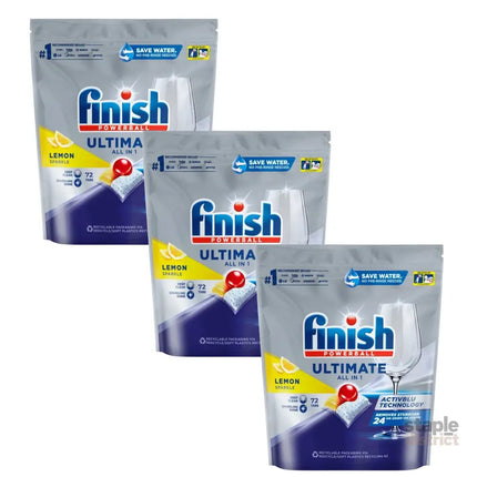 Finish Ultimate All in 1 x 216 Lemon Sparkle Dishwashing Tablets-2050056849985769472