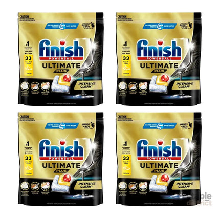 Finish Ultimate Plus x 132 Lemon Dishwasher Tablets-2050056853844529152