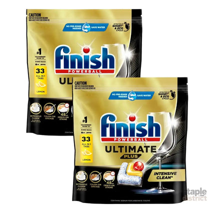 Finish Ultimate Plus x 66 Lemon Dishwasher Tablets-2050056853534150656