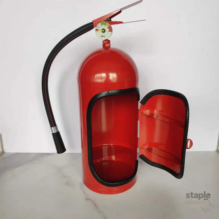 Fire Extinguisher Minibar Wine Cabinet Perfect Gift for Men black - Appliances > Fridges & Freezers > Wine Fridges