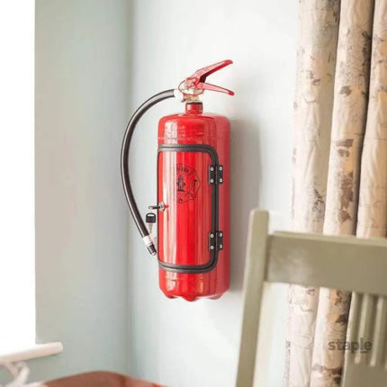 Fire Extinguisher Minibar Wine Cabinet Perfect Gift for Men black - Appliances > Fridges & Freezers > Wine Fridges