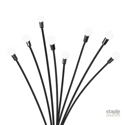 Firfly Solar Lawn Lights 8LED 4PC Outdoor Black-2006733079753920517