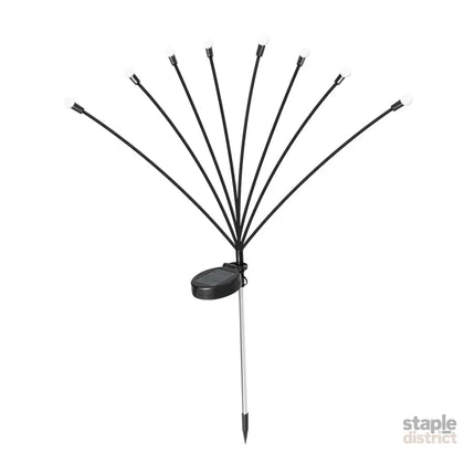 Firfly Solar Lawn Lights 8LED 4PC Outdoor Black-2006733079753920513