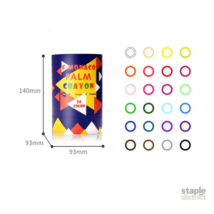 Flower Monaco Palmy Crayons 24 Colour-2006733317390602248