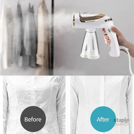 Foldable Handheld Garment Steamer 250ml Tank Portable Clothes Steamer for Travel - Appliances > Washers Dryers & Irons