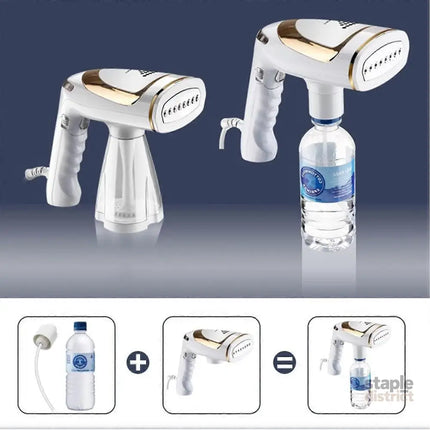 Foldable Handheld Garment Steamer 250ml Tank Portable Clothes Steamer for Travel - Appliances > Washers Dryers & Irons