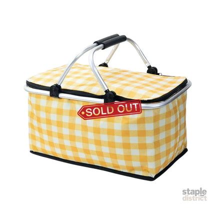 Foldable Picnic Basket Outdoor Camping Carrying Basket Portable Food Storage - Green - Outdoor Recreation > Iceboxes &