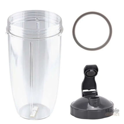 For Nutribullet Colossal Large Cup + Fliptop Lid + Grey Seal - 900 600 Models - Appliances > Kitchen Appliances > Food