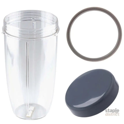 For Nutribullet Colossal Large Cup + Stay Fresh Lid + Grey Seal - 900 600 Models - Appliances > Kitchen Appliances >