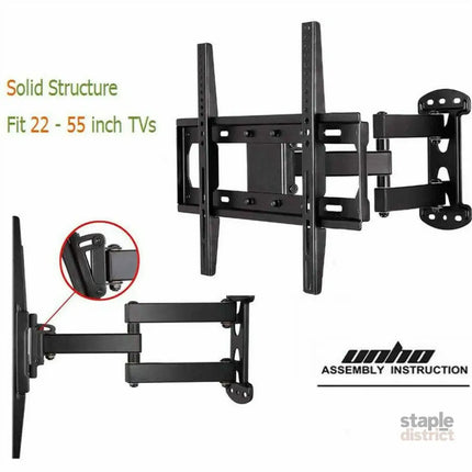 Full Motion TV Wall Mount Bracket 27-55 for Samsung TCL Hisense - Appliances > TV > TVs & Accessories