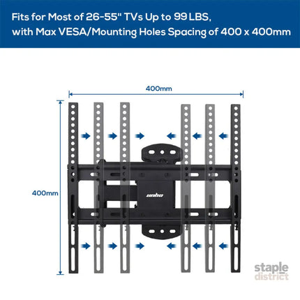 Full Motion TV Wall Mount Bracket 27-55 for Samsung TCL Hisense - Appliances > TV > TVs & Accessories