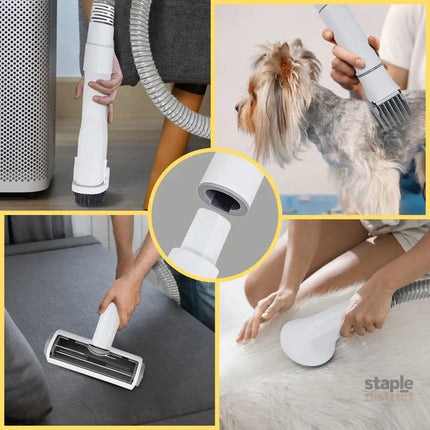 Furtastic 8-in-1 Xl Pet Grooming Kit Vacuum Cleaner - Pet Care > Dog Supplies > Dog Grooming Supplies