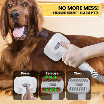 Furtastic 8-in-1 Xl Pet Grooming Kit Vacuum Cleaner - Pet Care > Dog Supplies > Dog Grooming Supplies