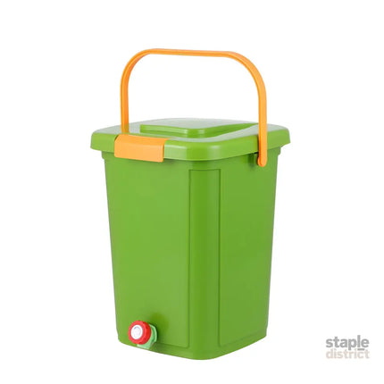 Gardeon 20L Kitchen Compost Bin Food Waste Caddy Drain Tap Green - Home & Garden > Garden Tools > Gardening Accessories