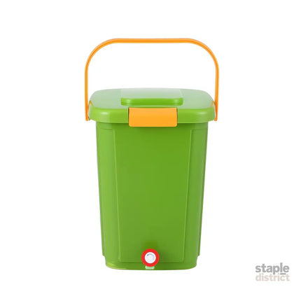 Gardeon 20L Kitchen Compost Bin Food Waste Caddy Drain Tap Green - Home & Garden > Garden Tools > Gardening Accessories