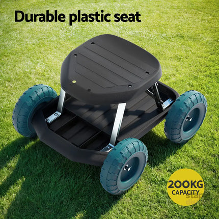 Gardeon Garden Cart Rolling Stool with Wheels Gardening Helper Seat Farm Yard - Baby & Kids > Kid’s Furniture > Kid’s