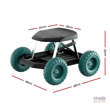 Gardeon Garden Cart Rolling Stool with Wheels Gardening Helper Seat Farm Yard - Baby & Kids > Kid’s Furniture > Kid’s