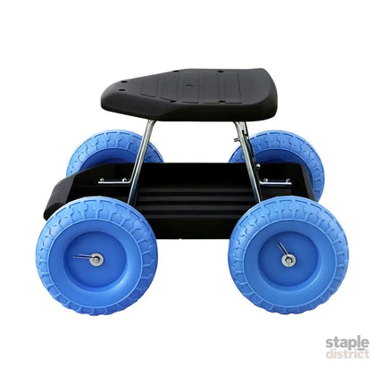 Gardeon Garden Cart Seat with Wheels Rolling Work Stool with Tool Storage Tray 440lbs (200kg) Heavy Duty Capacity