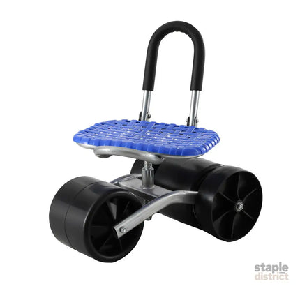 Gardeon Garden Stool Seat Foldable with Wheels Blue - Baby & Kids > Baby & Kid’s Toys > Outdoor Play Equipment