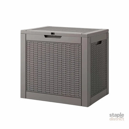 Gardeon Outdoor Storage Box 118L Container Lockable Garden Toy Tool Rattan-Texture Brown - Furniture > Outdoor >
