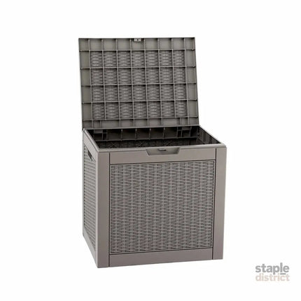 Gardeon Outdoor Storage Box 118L Container Lockable Garden Toy Tool Rattan-Texture Brown - Furniture > Outdoor >