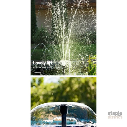 Gardeon Solar Pond Pump Submersible Water Fountain Kit 6.6FT - Home & Garden > Fountains > Fountain & Ponds Accessories