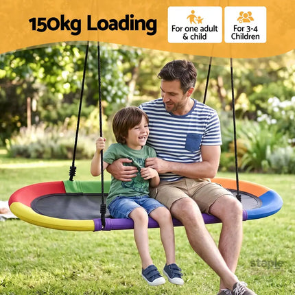Gardeon Tree Swing Hammock 100cm for Backyard Porch Outside Playground - Home & Garden > Hammocks > Hammocks &