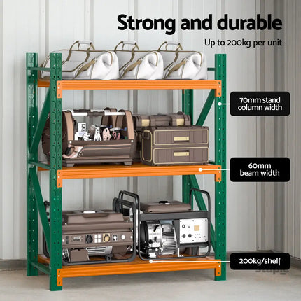 Giantz 1.2Mx1.5M Garage Shelving Warehouse Rack - Tools > Tools Storage > Wall Storage Racks