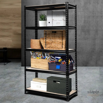 Giantz 1.8M Garage Shelving Warehouse Rack Pallet Racking Storage Shelve Black - Tools > Tools Storage > Wall Storage