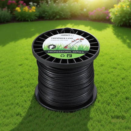 Giantz 100M Whipper Snipper Trimmer Line 2.4mm Star Nylon String Cord Black - Home & Garden > Garden Tools > Gardening