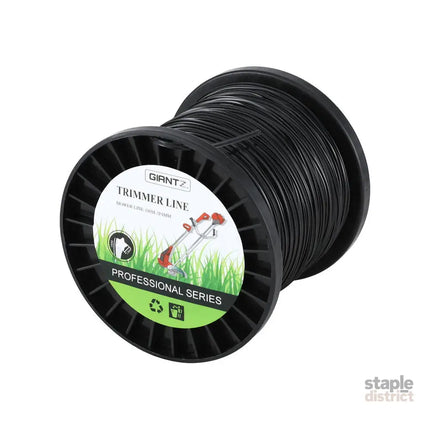 Giantz 100M Whipper Snipper Trimmer Line 2.4mm Star Nylon String Cord Black - Home & Garden > Garden Tools > Gardening