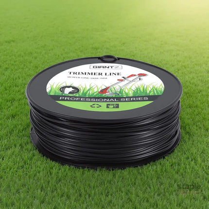 Giantz 100M Whipper Snipper Trimmer Line 3.0mm Star Nylon String Cord Black - Home & Garden > Garden Tools > Gardening