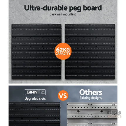 Giantz 108 Storage Bin Rack Wall Mounted - Tools > Tools Storage > Wall Storage Racks