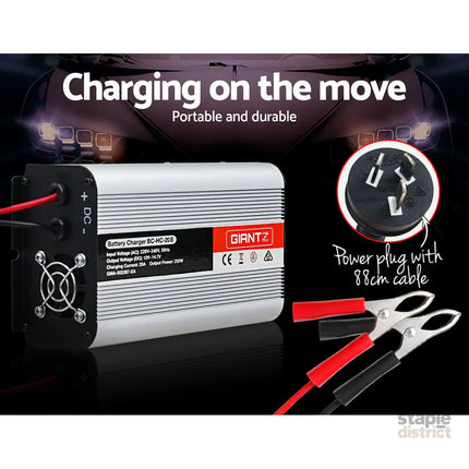 Giantz 12V 20A Car Battery Charger Inverter 20 Amp ATV 4WD Boat Caravan - Outdoor Recreation > Camping > Batteries &