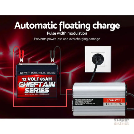 Giantz 12V 20A Car Battery Charger Inverter 20 Amp ATV 4WD Boat Caravan - Outdoor Recreation > Camping > Batteries &