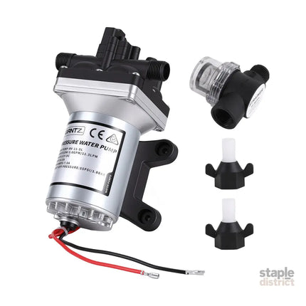 Giantz 12V Water Pump High Pressure Fast Self Priming 11.3L with Auto Switch for RV Caravan Boat - Tools > Pumps > Pool