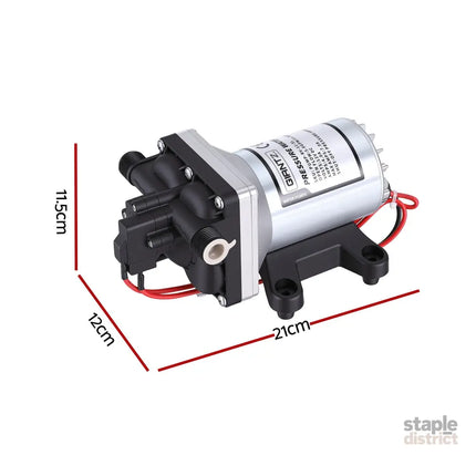 Giantz 12V Water Pump High Pressure Fast Self Priming 11.3L with Auto Switch for RV Caravan Boat - Tools > Pumps > Pool