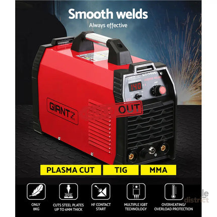Giantz 140Amp Inverter Welder Plasma Cutter Gas DC iGBT Portable Welding Machine - Tools > Power Tools > Welding Guns &