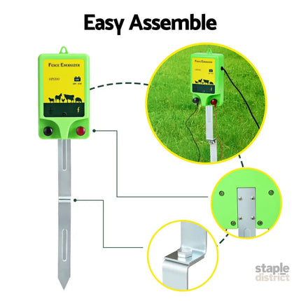 Giantz 18km Electric Fence Energiser 1.56J - Pet Care > Farm Supplies > Fencing