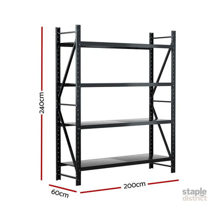 Giantz 2.4Mx2M Warehouse Shelving Garage Rack - Tools > Tools Storage > Utility Trolleys