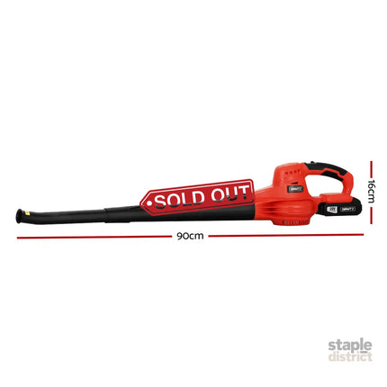 Giantz 20V Cordless Leaf Blower Garden Lithium Battery Electric Nozzles 2-Speed - Home & Garden > Garden Tools > Leaf